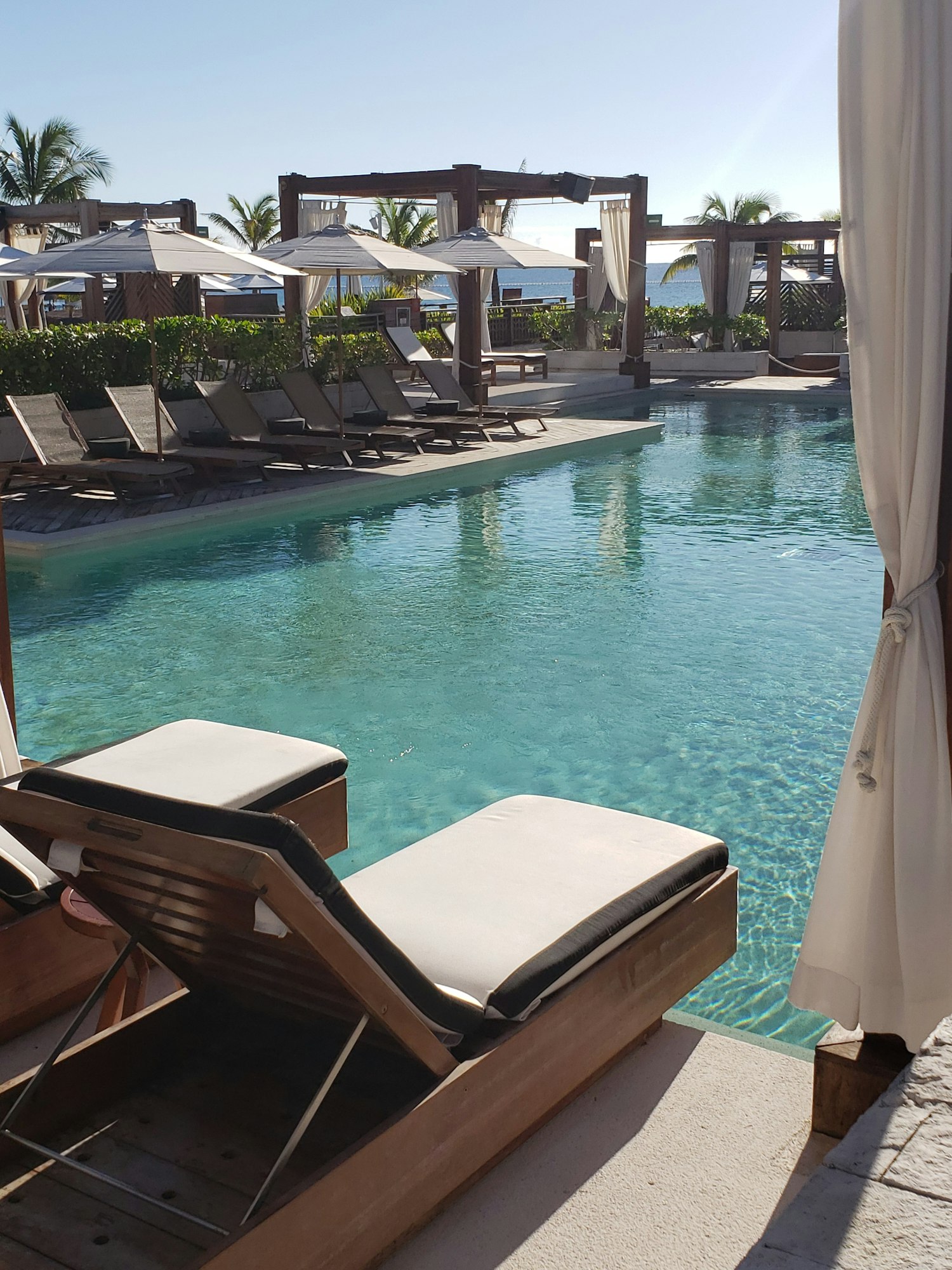 Luxurious lounge area at upscale resort